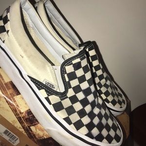 Checkered board vans